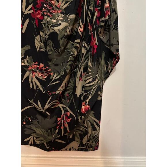 Coldwater Creek Wrap Maxi Skirt Small Floral Print 100% Silk Tropical Cruise - Picture 8 of 8